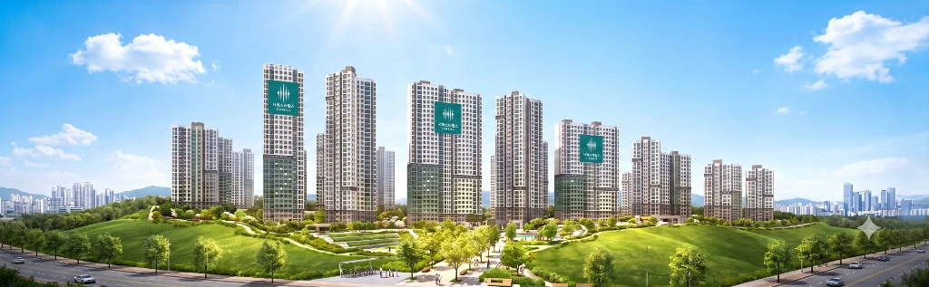 오남역 서희스타힐스 3단지 1,056세대 조감도